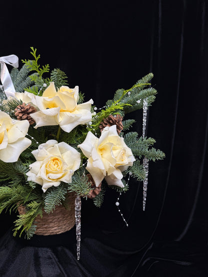 Winter White Rose Elegance