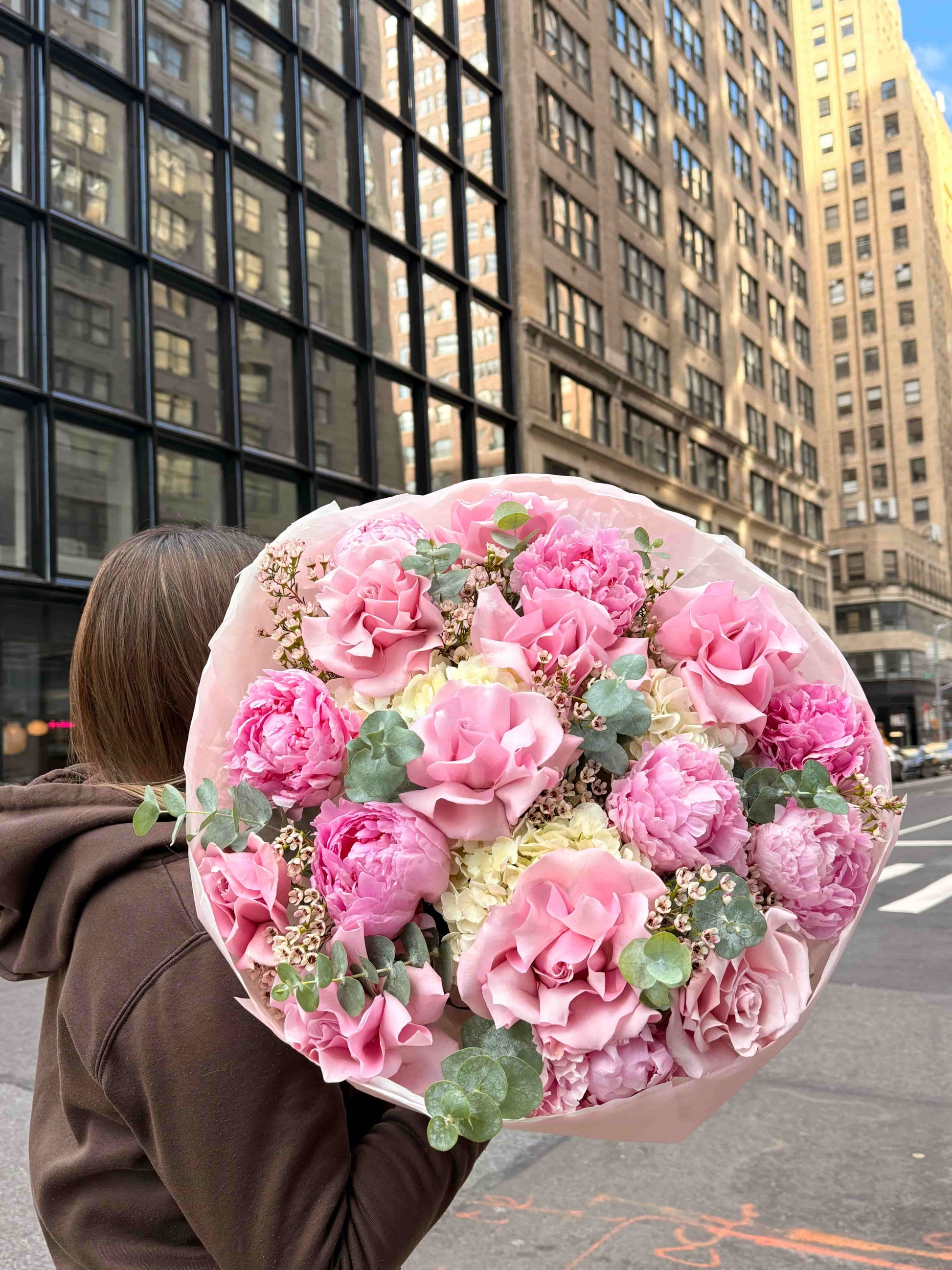 Exotic flowers in vibrant tropical bouquet