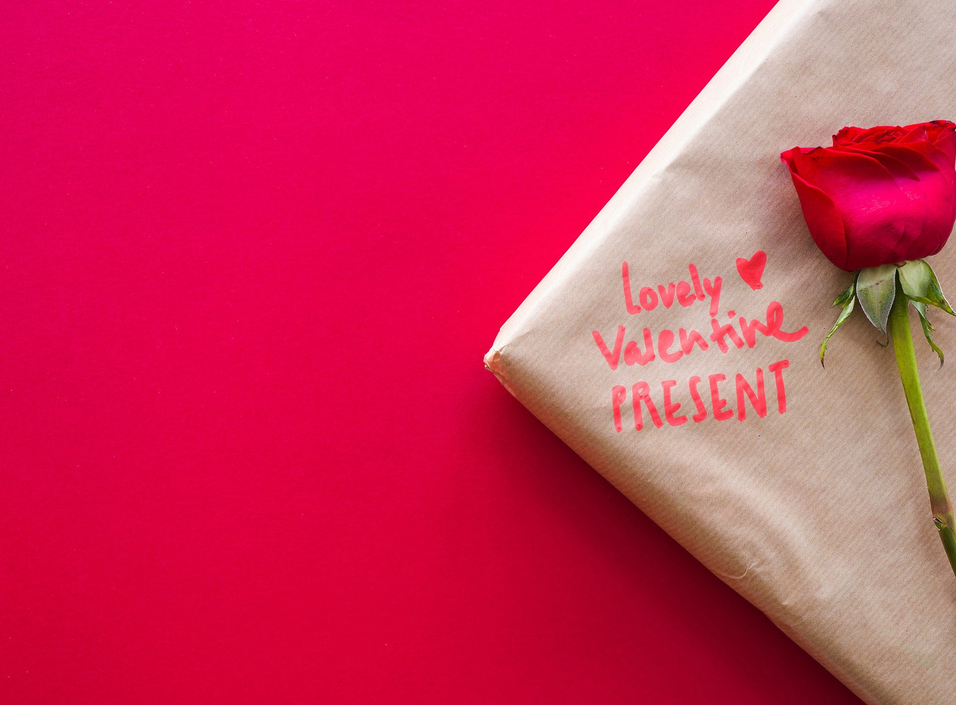 Deep red Valentine’s background for romantic flower collection